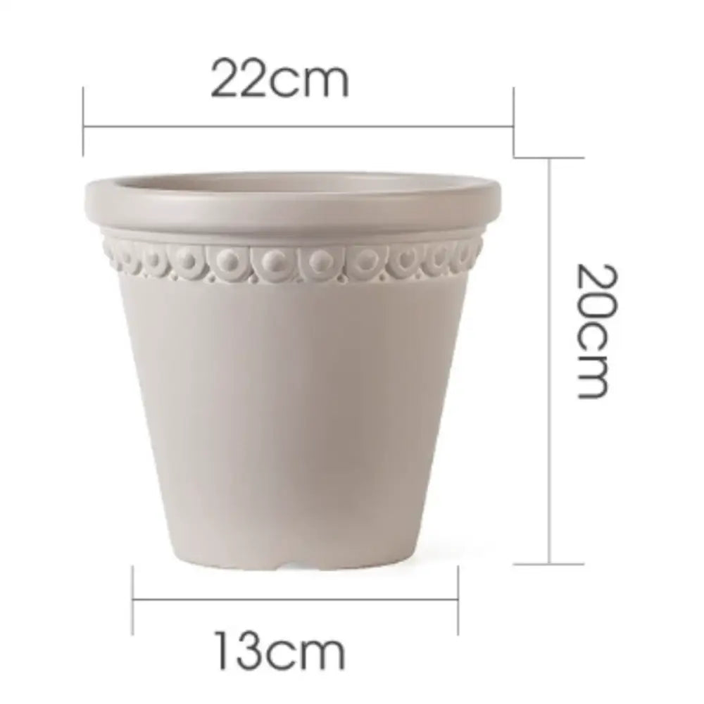 Lot de 3 pot de fleur plastique