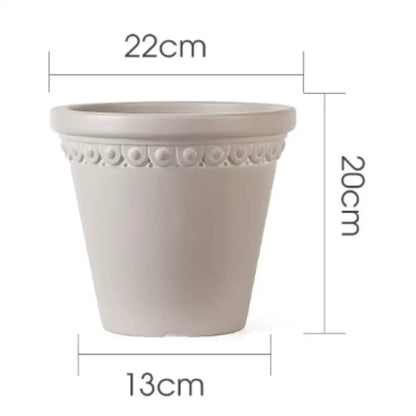 Lot de 3 pot de fleur plastique