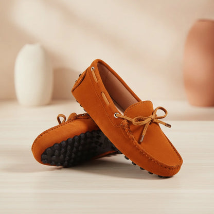 Lux Mocassins Daim Souple Confortables Semelle Crampons