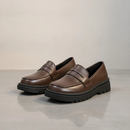 Luxe Mocassins Garçon Cuir Semelle Épaisse Habillés