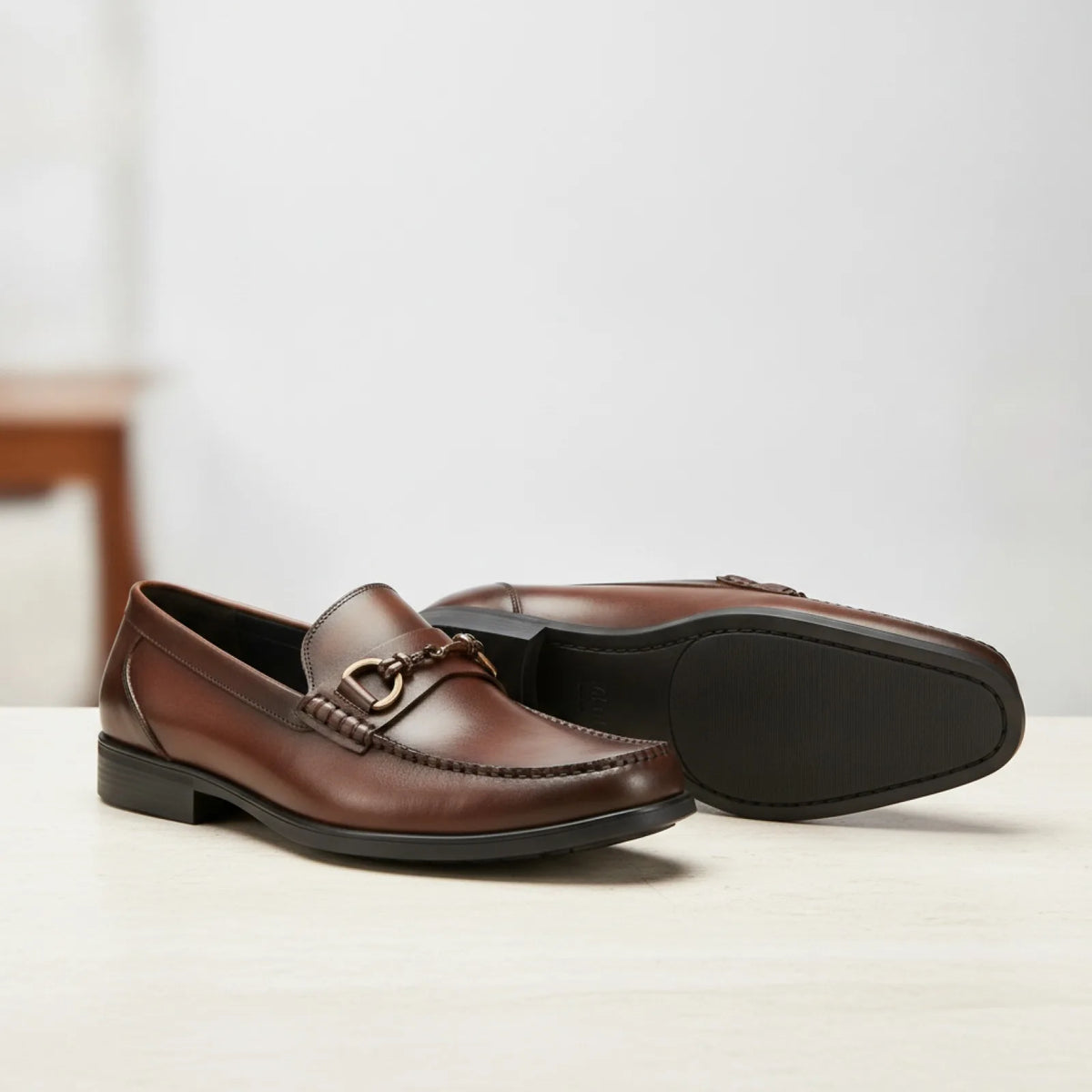 Luxe Mocassins Homme Cuir Véritable Raffinés