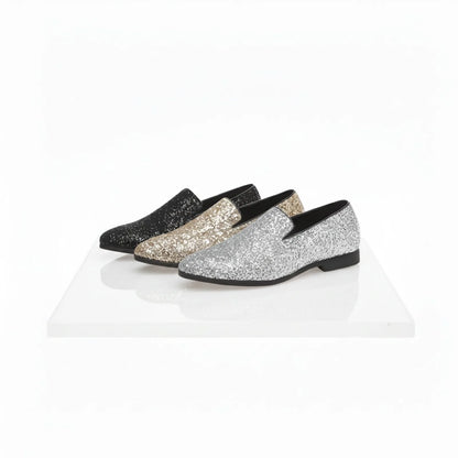 LuxeNova Mocassins Homme Paillettes Élégance Festive
