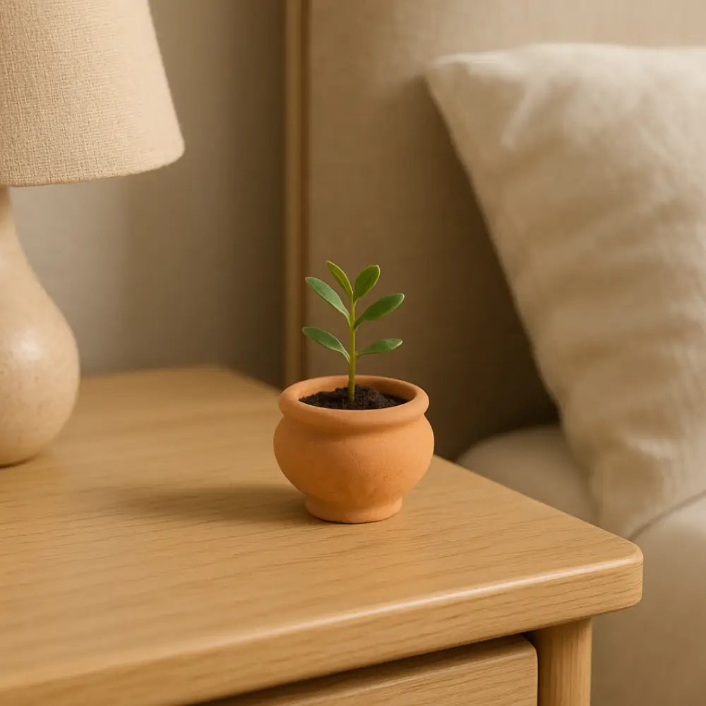 Mini pot de fleur en terre cuite