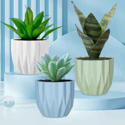 Lot de 2 Mini pot de fleur plastique