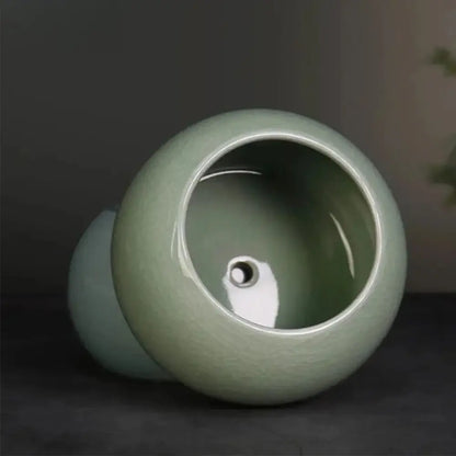 Mini pot de fleur rond en céramique