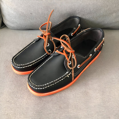 BrandX Mocassins Homme Cuir Synthétique Semelle Rouge