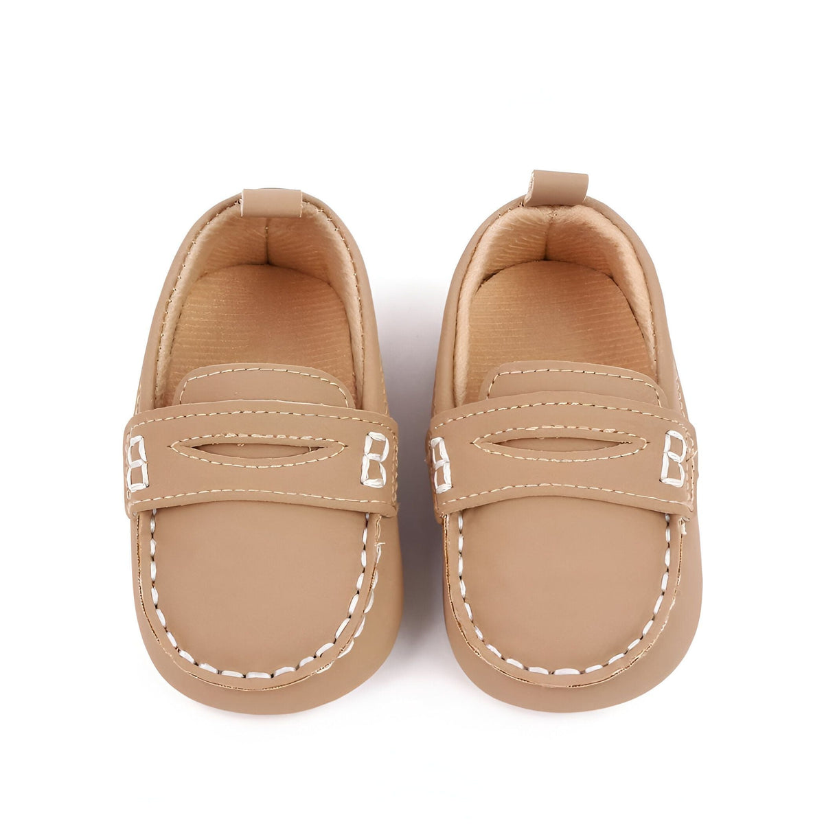 PetitLuxe Mocassins bébé fille cuir souple classiques