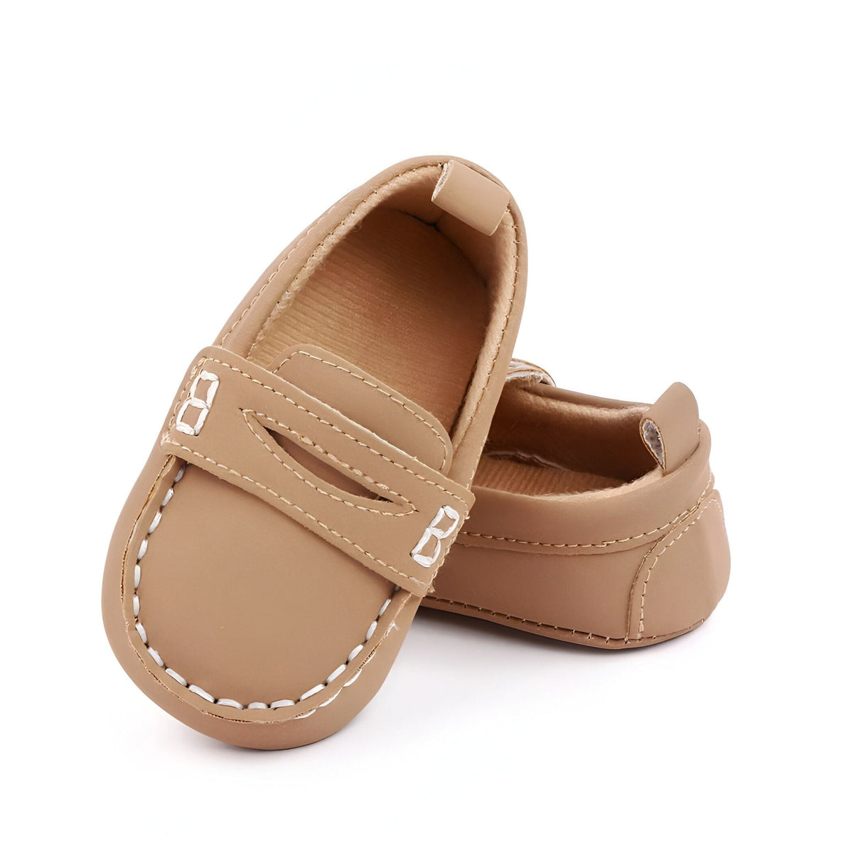 PetitLuxe Mocassins bébé fille cuir souple classiques