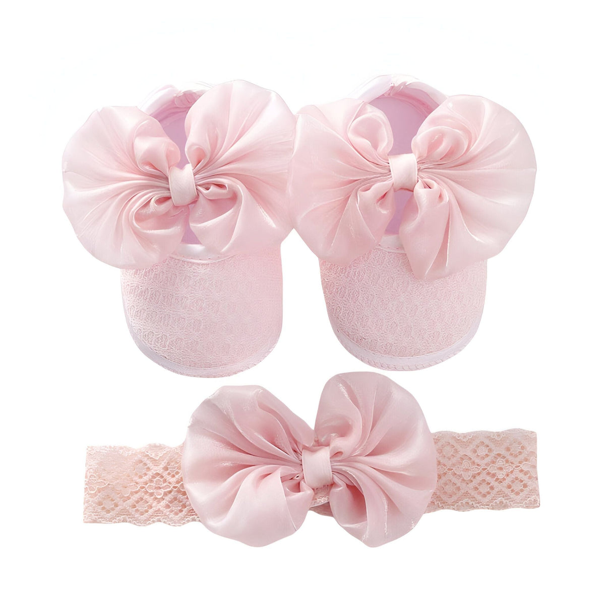 Nova Mocassins Bébé Fille Souples Nœud : Premiers Pas