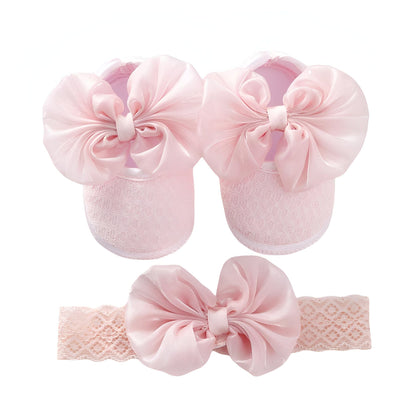 Nova Mocassins Bébé Fille Souples Nœud : Premiers Pas
