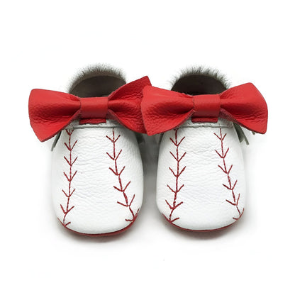 BabyPulse Mocassins motif baseball - Confort et style
