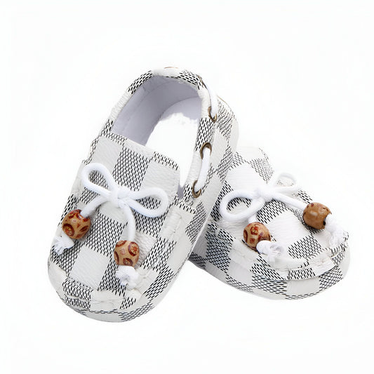 ChicBébé Mocassins Bébé Carreaux Perles Soignés