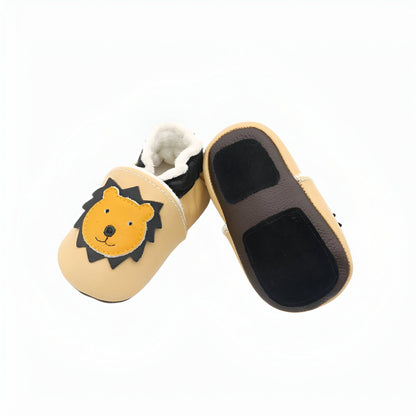 Brilloux Mocassins Bébé Souples Motif Animaux