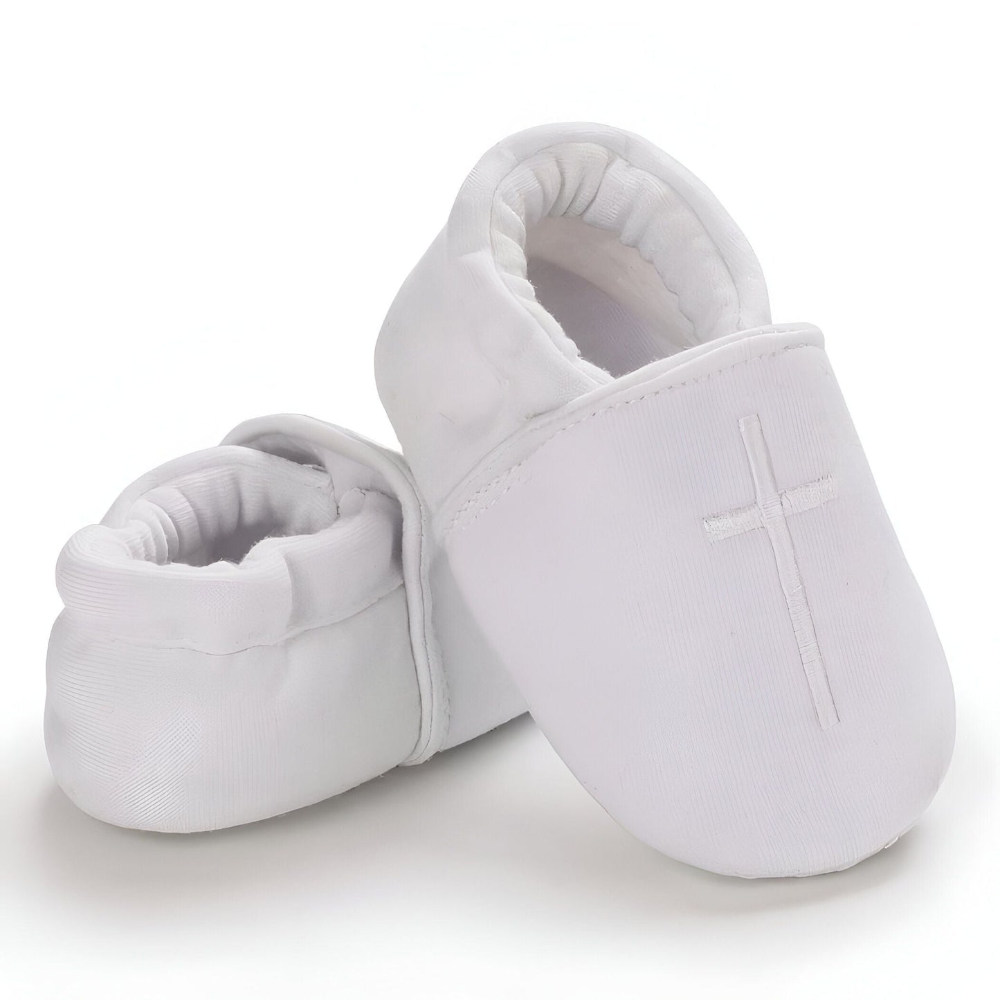 BébéLux Mocassins Bébé Baptême Cuir Synthétique Confort