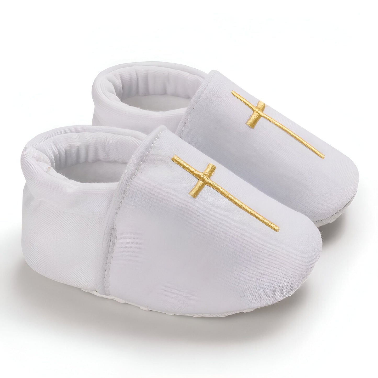 BébéLux Mocassins Bébé Baptême Cuir Synthétique Confort