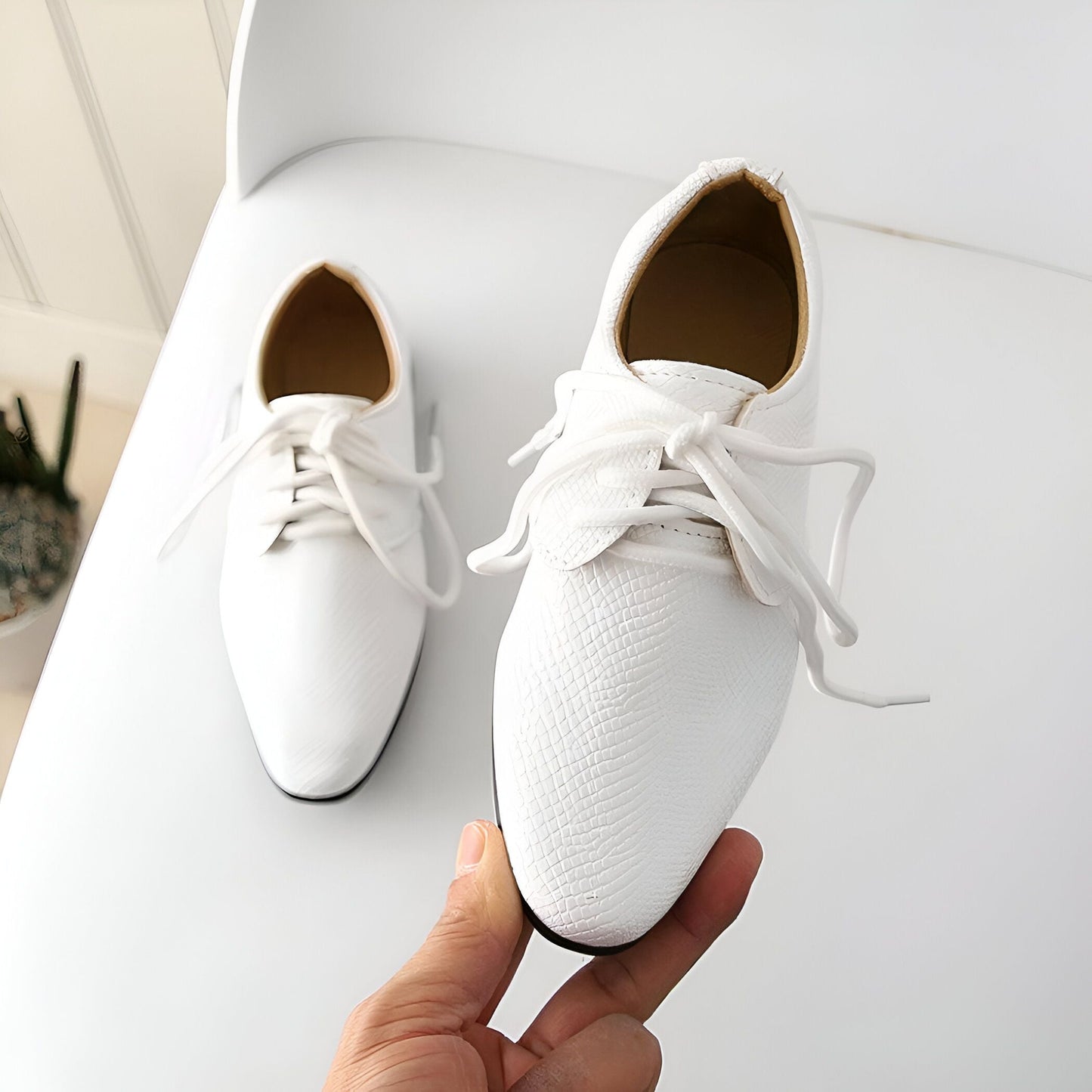 LuxeKids Mocassins Garçon Cérémonie Cuir Véritable
