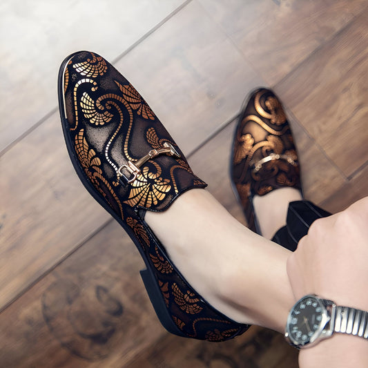 Mocassins Homme Soirée Motif Arabesques | Mocassin