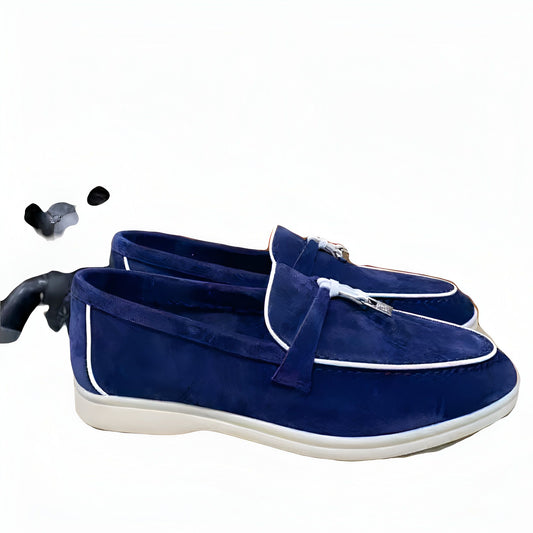 Mocassins Daim Suédé Style Britannique Femme – Brand