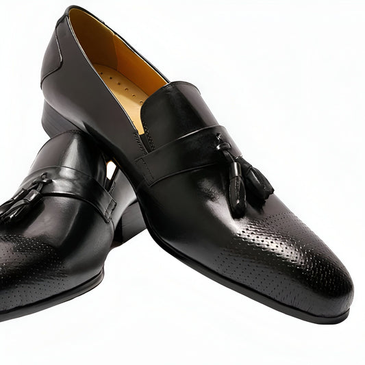 Brandico Mocassins Cuir à Glands Homme – Élégance