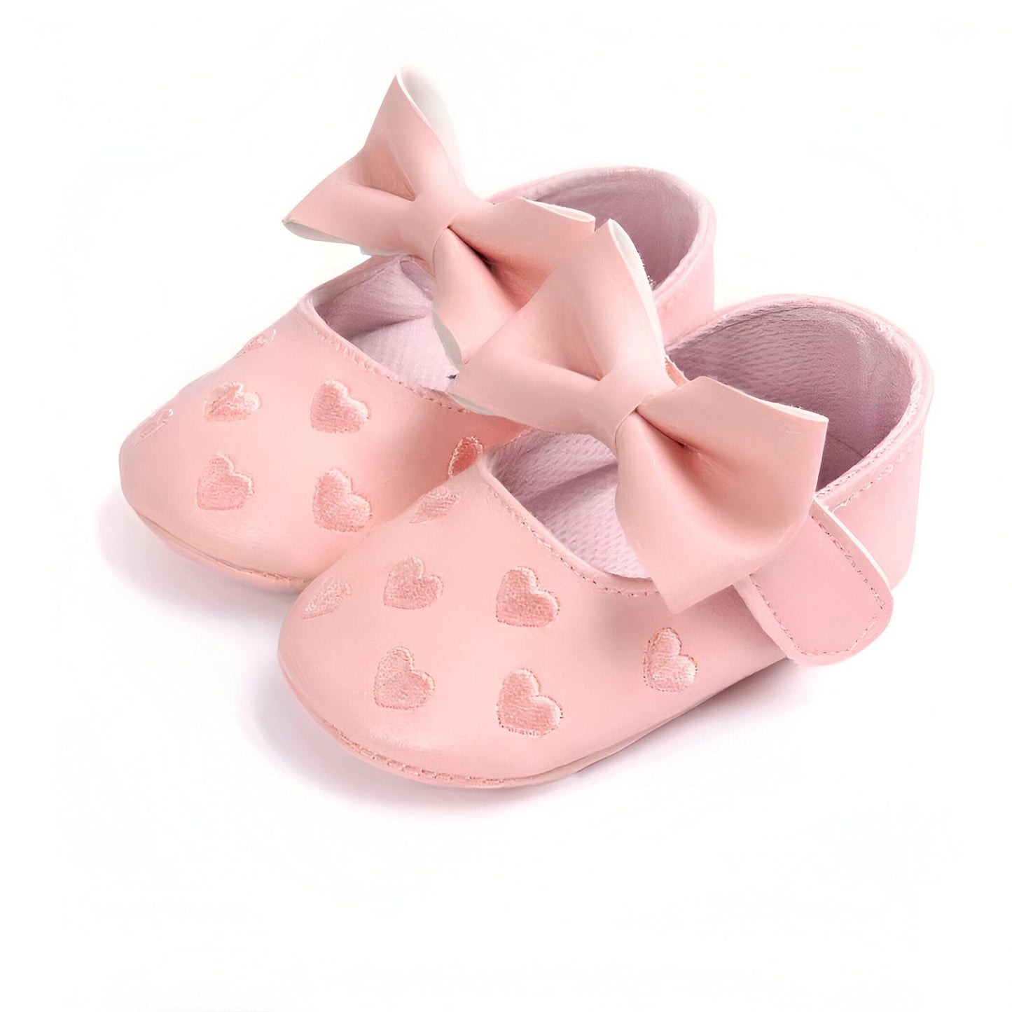 Chic&Co Mocassins bébé fille cuir synthétique coeur