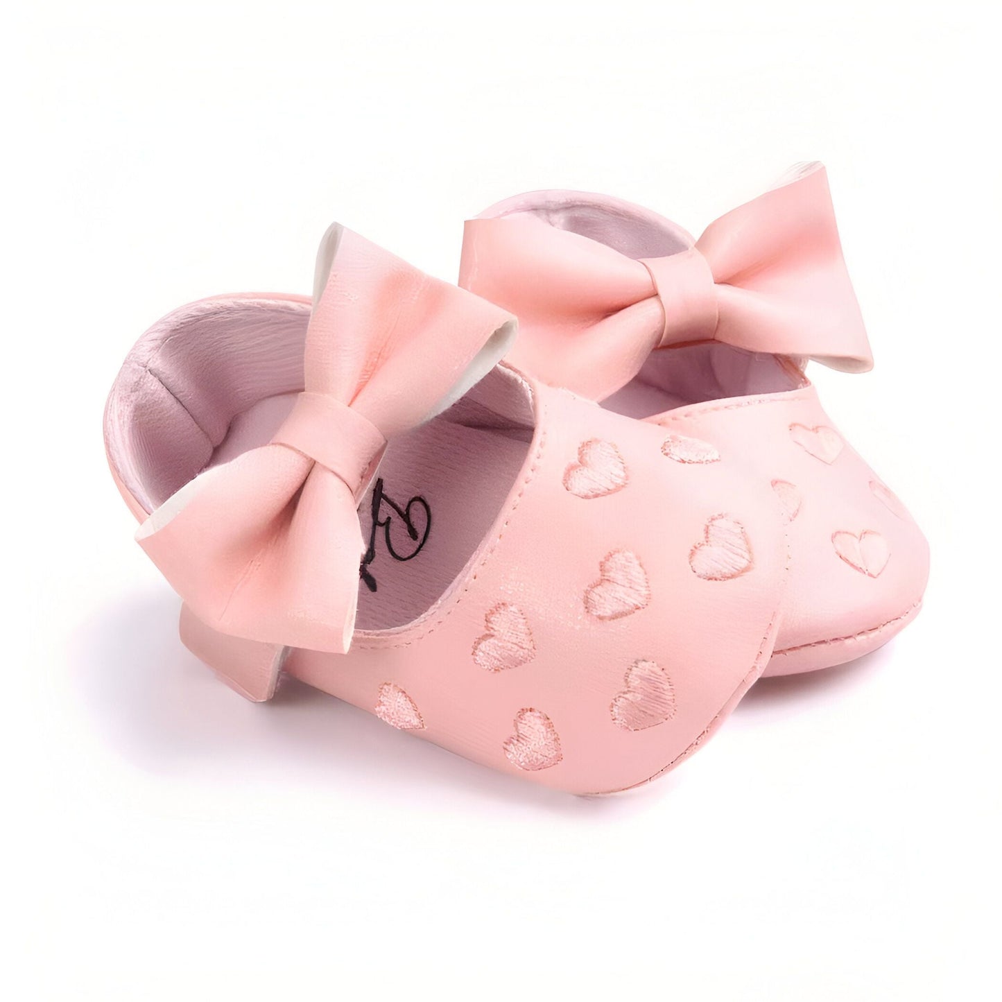 Chic&Co Mocassins bébé fille cuir synthétique coeur