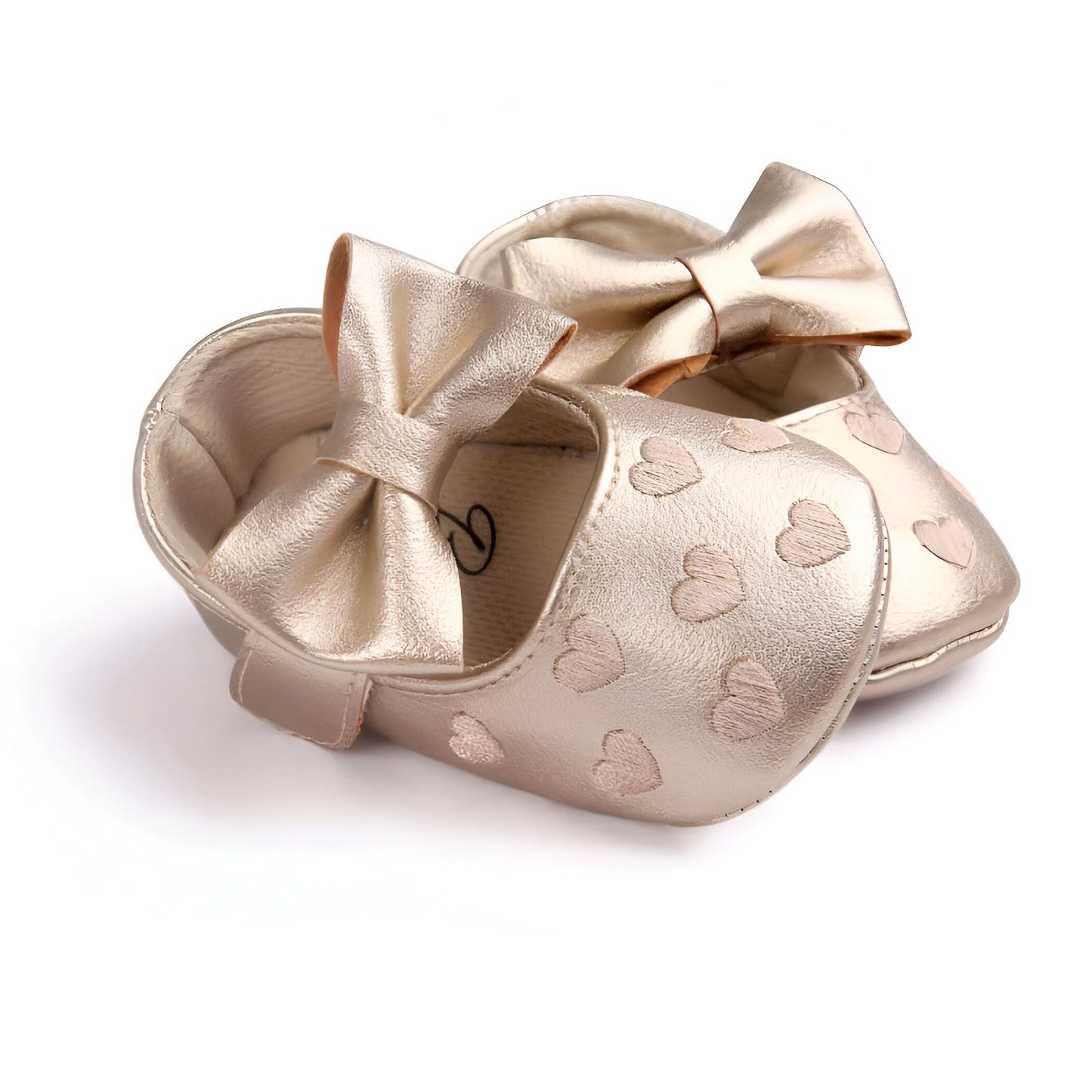 Chic&Co Mocassins bébé fille cuir synthétique coeur