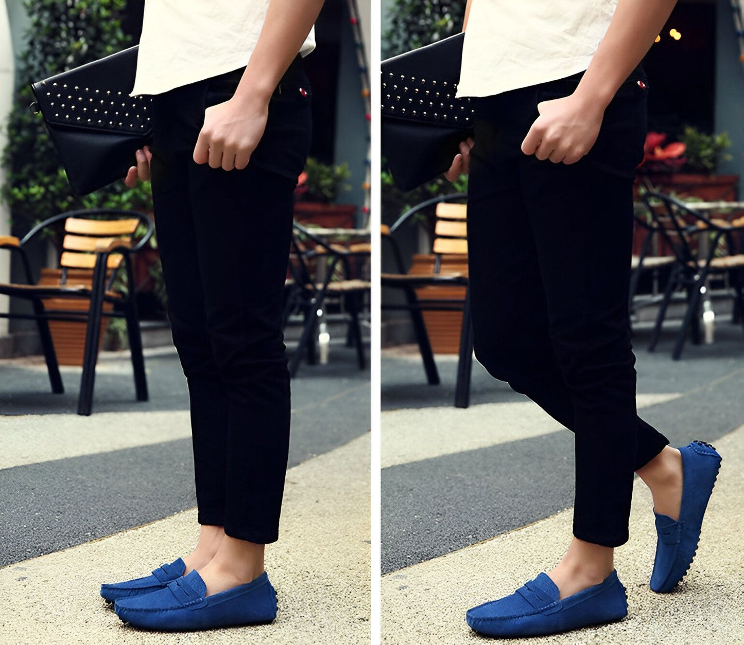 BrandX Mocassins Homme en Suédine - Élégance et Confort