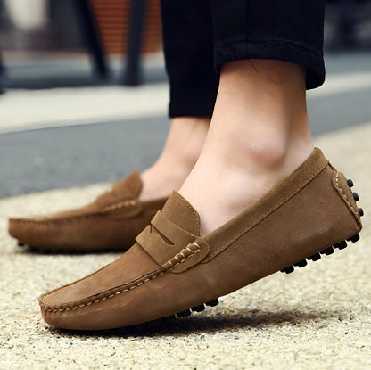 BrandX Mocassins Homme en Suédine - Élégance et Confort