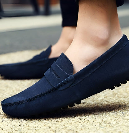 BrandX Mocassins Homme en Suédine - Élégance et Confort