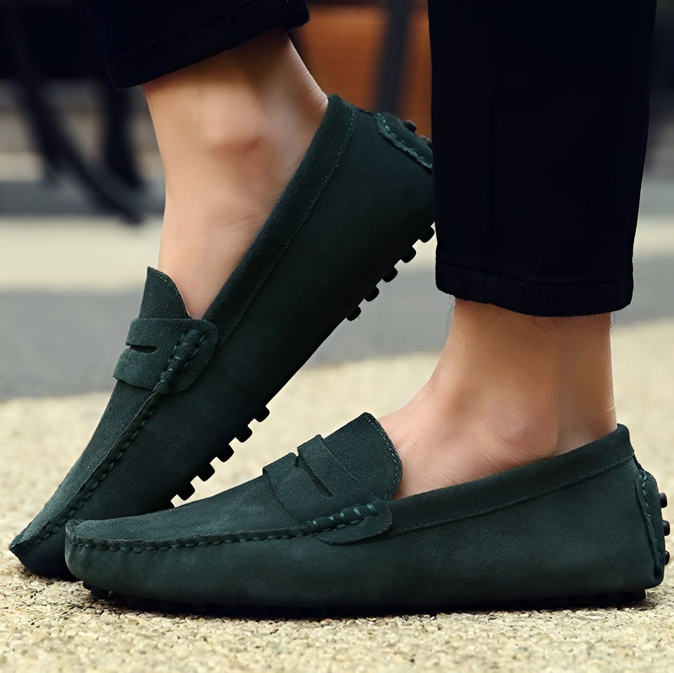 BrandX Mocassins Homme en Suédine - Élégance et Confort