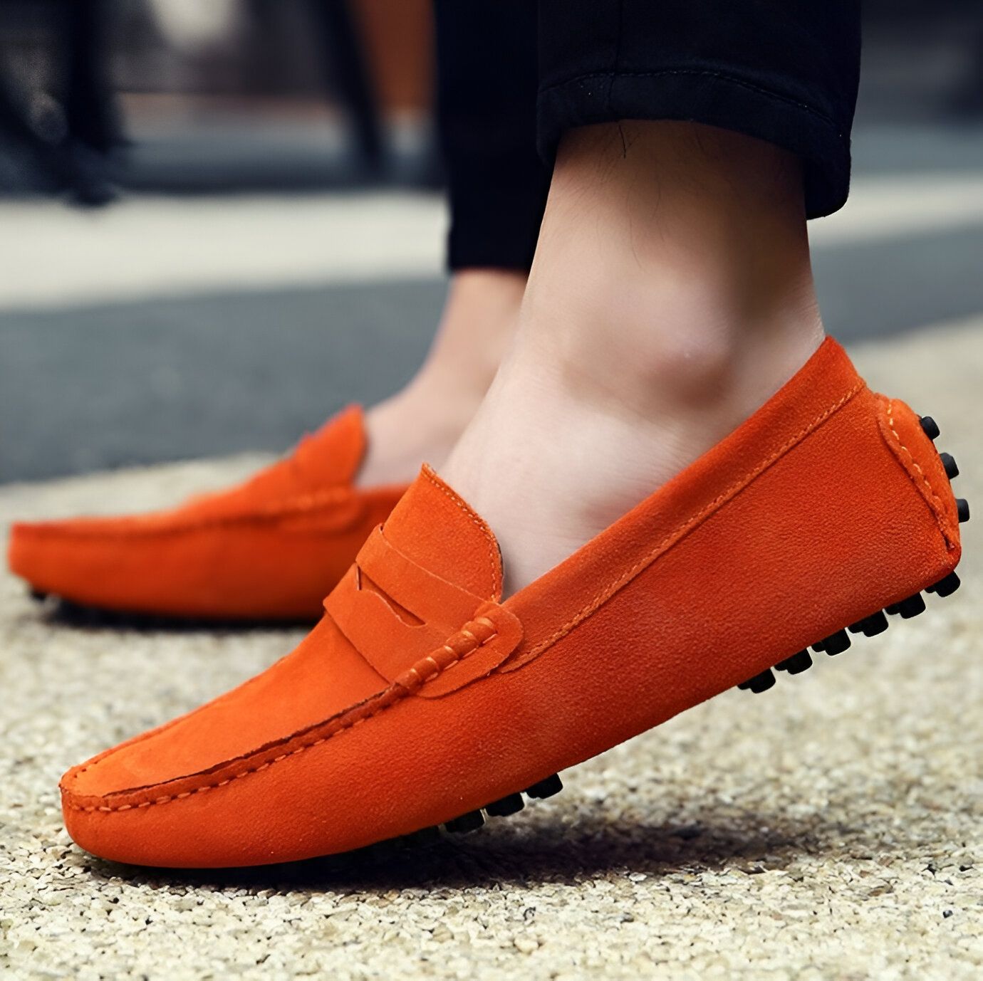 BrandX Mocassins Homme en Suédine - Élégance et Confort