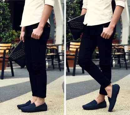 BrandX Mocassins Homme en Suédine - Élégance et Confort