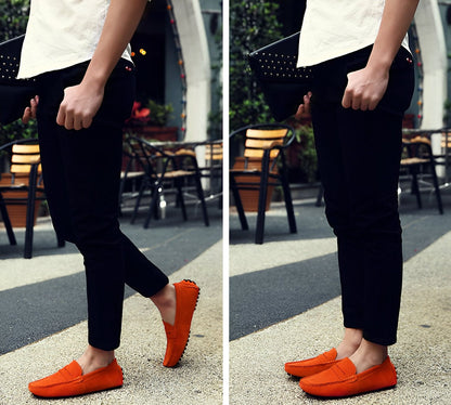 BrandX Mocassins Homme en Suédine - Élégance et Confort