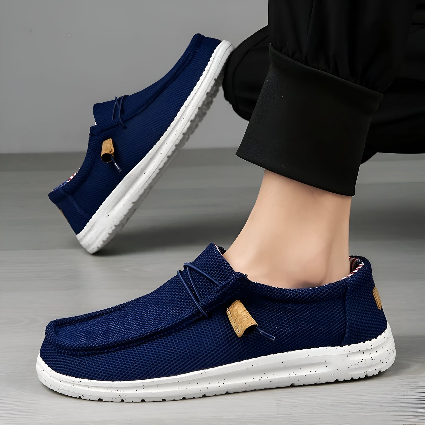 ZenWalk Mocassins toile respirante homme