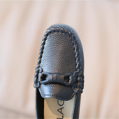 AzurKids Mocassins enfant garçon cuir souple - confort