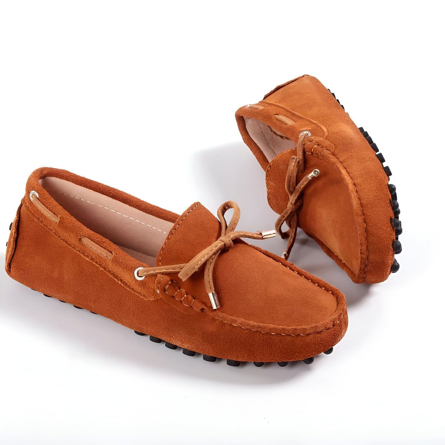 Lux Mocassins Daim Souple Confortables Semelle Crampons