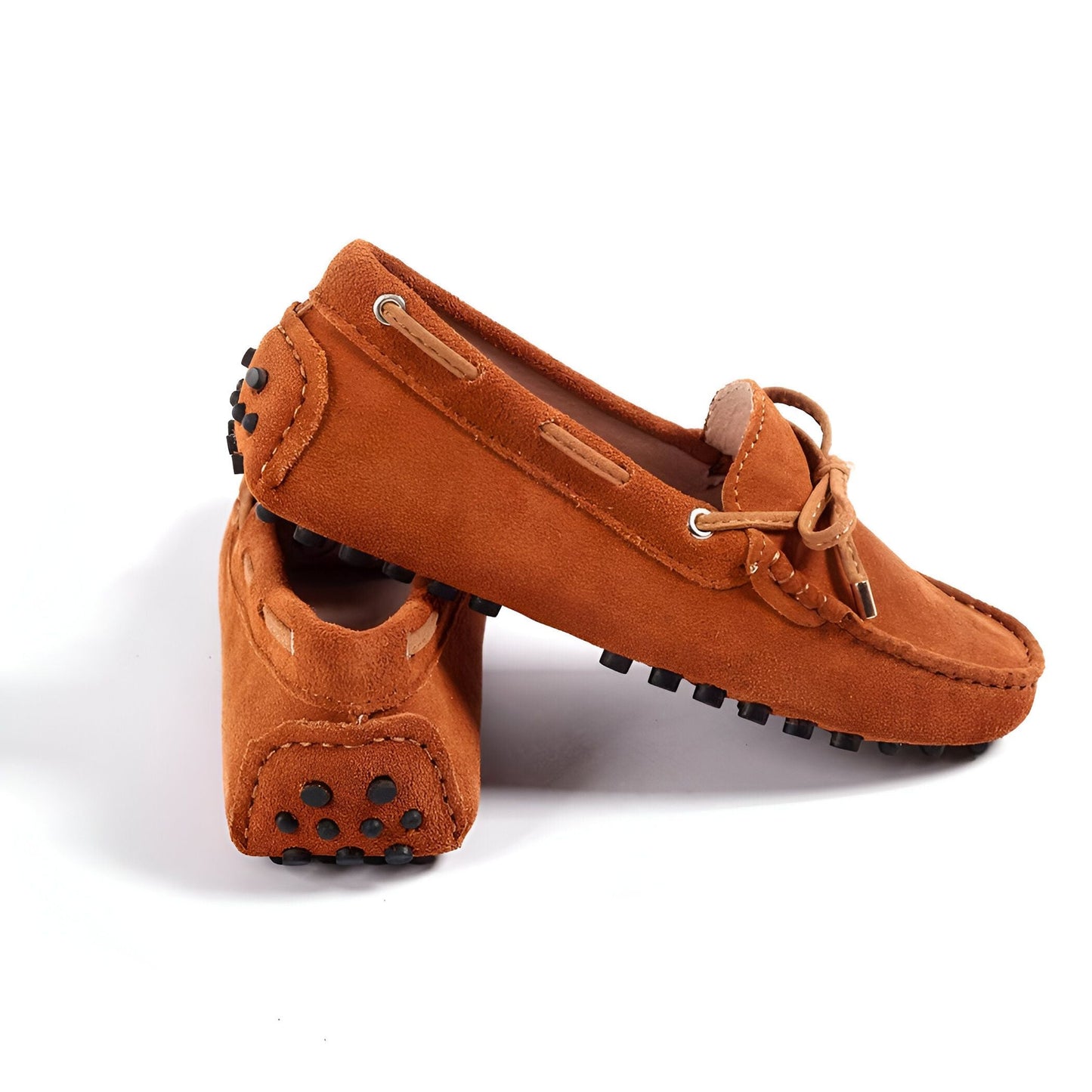 Lux Mocassins Daim Souple Confortables Semelle Crampons