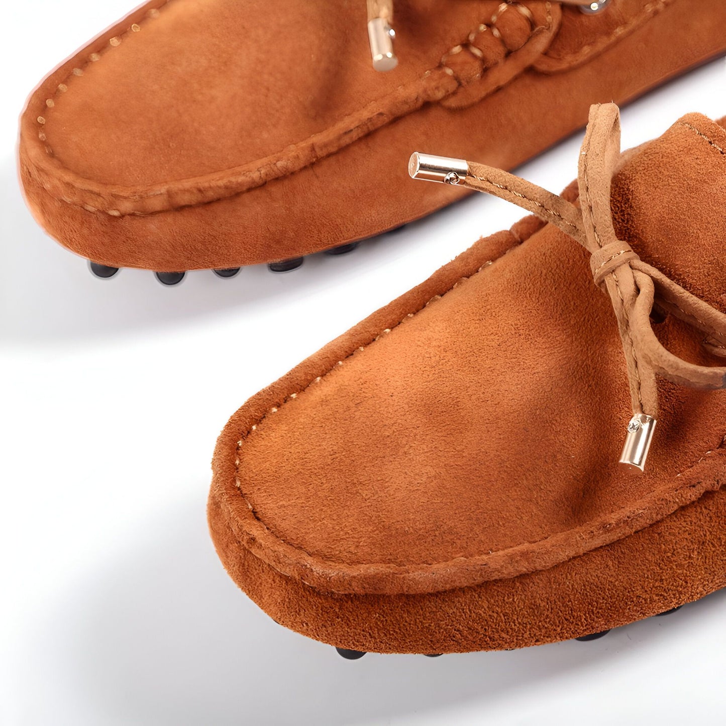 Lux Mocassins Daim Souple Confortables Semelle Crampons