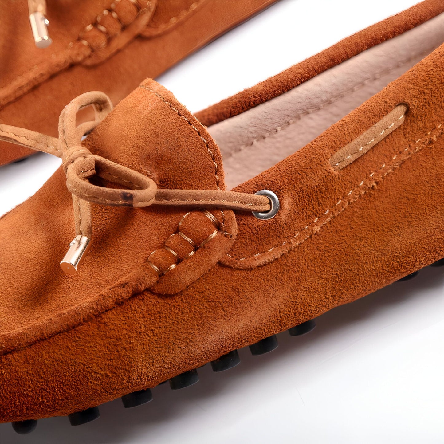 Lux Mocassins Daim Souple Confortables Semelle Crampons