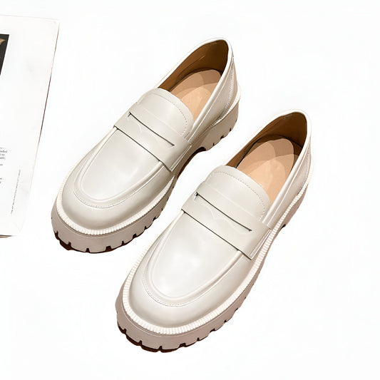 VivaMoc Mocassins Femme Cuir Végan Plateforme