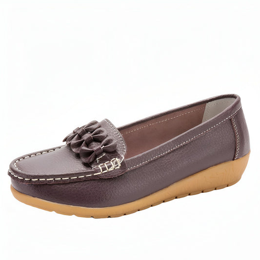 Nova Mocassins femme cuir végan semelle épaisse confort