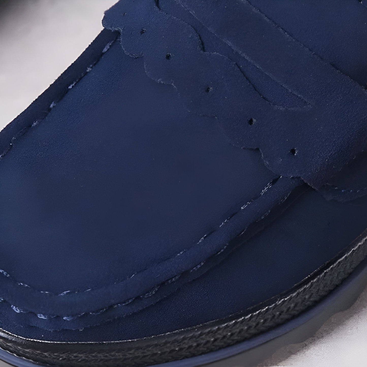 Beluxe Mocassins Daim Noir Compensés Confortables Femme