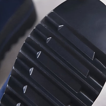 Beluxe Mocassins Daim Noir Compensés Confortables Femme