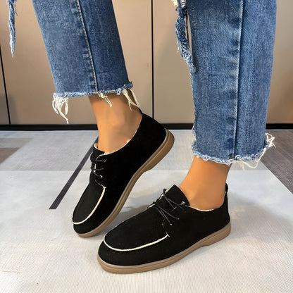 Arcade Mocassins femme lacets effet daim
