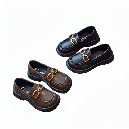 Mocassins Fille Boucle Cuir Synthétique - Confortables