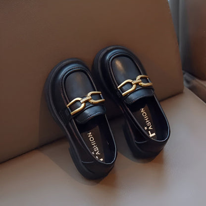 Mocassins Fille Boucle Cuir Synthétique - Confortables