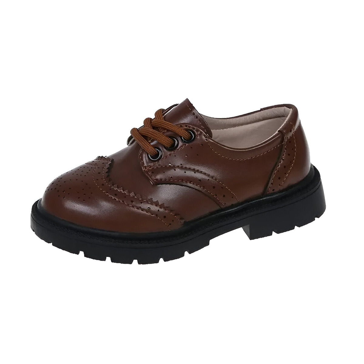 Nova Mocassins Garçon Cérémonie Lacets Cuir Synthétique