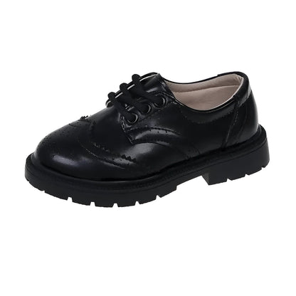 Nova Mocassins Garçon Cérémonie Lacets Cuir Synthétique