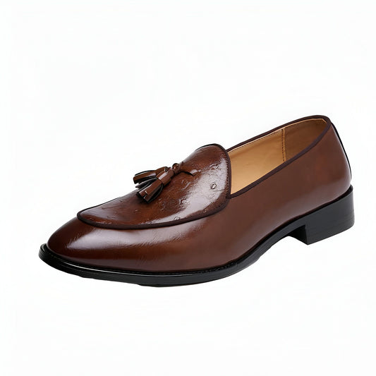 Mocassins Homme Simili Cuir à Glands — Élégance Affinée