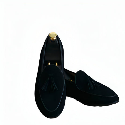 Zen Mocassins Homme Élégants en Daim Véritable à Glands